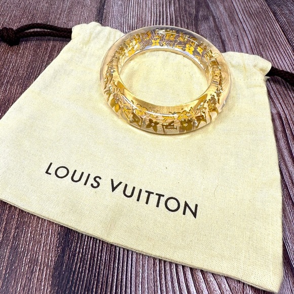 EUC Louis Vuitton Inclusion Bracelet GM Size Medium Transparent w/ Dust Bag​​ - Picture 1 of 5